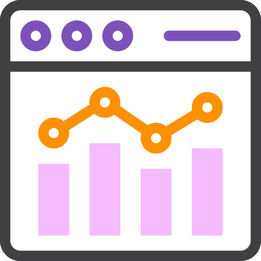 Browser window showing a statistics dashboard