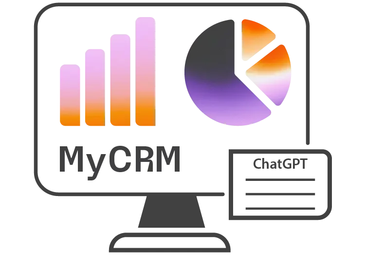 Fine tuning: a CRM named MyCRM wired to ChatGPT