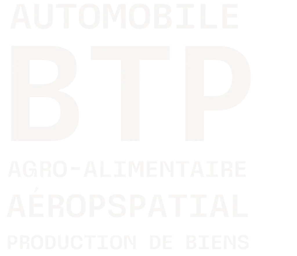 Automotive, construction, food processing, aerospace, goods manufacturing