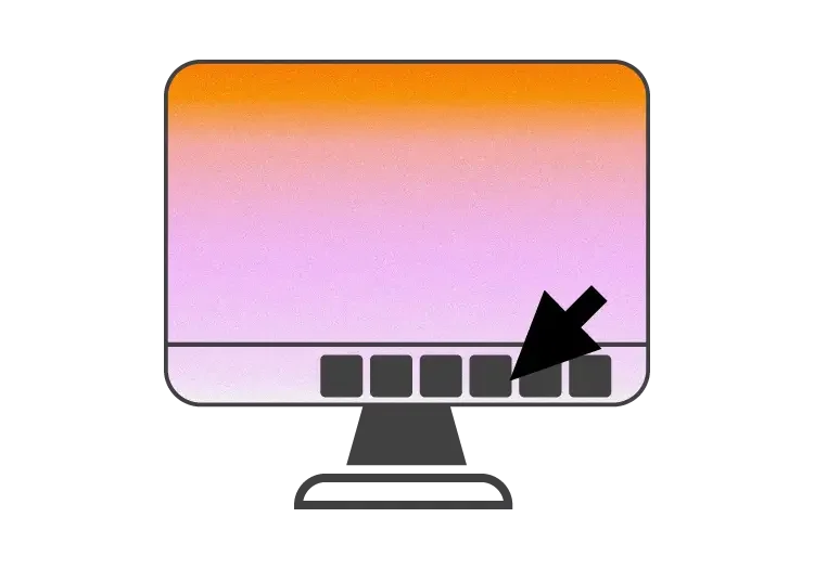 Application desktop : écran d'ordinateur et sa barre des tâches
