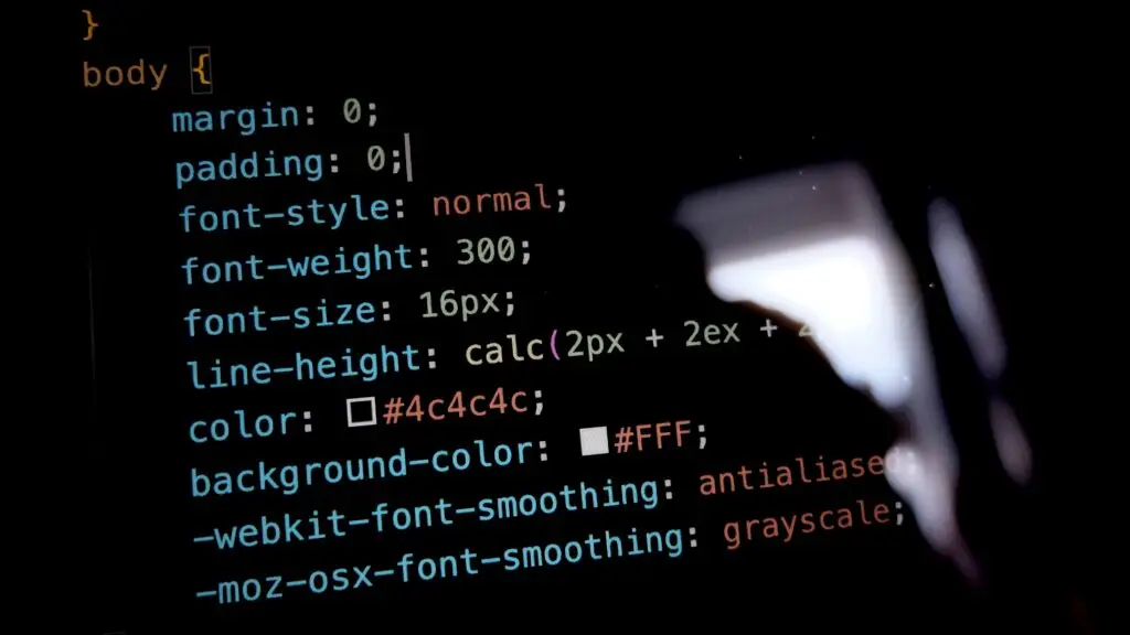 low code and HTML code