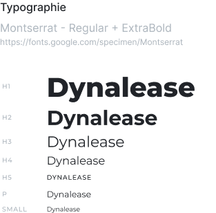 Typographie Dynalease : police Montserrat